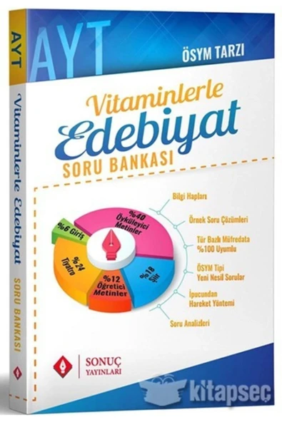 Sonuç Ayt Vitaminlerle Edebiyat Soru Bankası ürün görseli 1