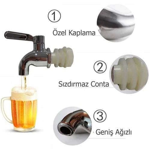 Cam Sebil Için Geniş Ağızlı Bol Sıvı Veren Musluk ürün görseli 1