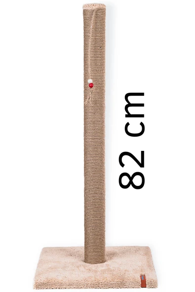 PUGALO 82cm Lüx Tırmalama Tahtası Catnipli Jüt Tırmalama Krem Minder Yüzey ürün görseli 1