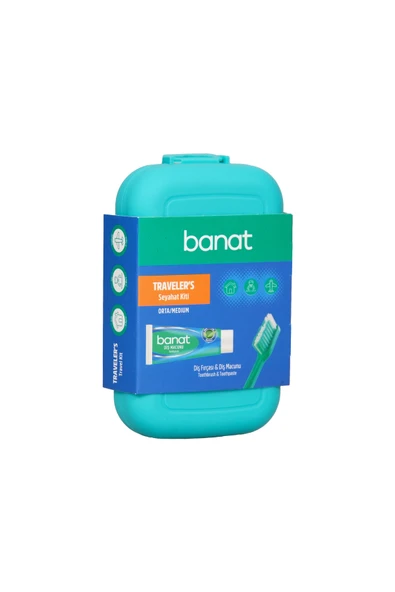 BANAT Travel Kıt Dıs Fırcası + 15 Ml Macun ürün görseli 1