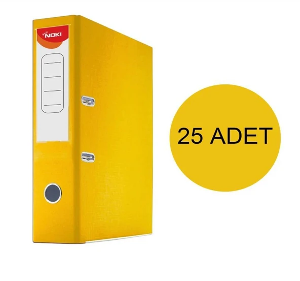 Noki Klasör Geniş Sarı 25 ADET ürün görseli 1