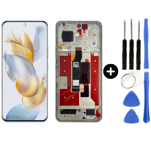 Huawei Honor 90 REA-NX9 Uyumlu Çıtalı Servis Lcd Ekran Dokunmatik Siyah + Tamir Seti ürün görseli 1