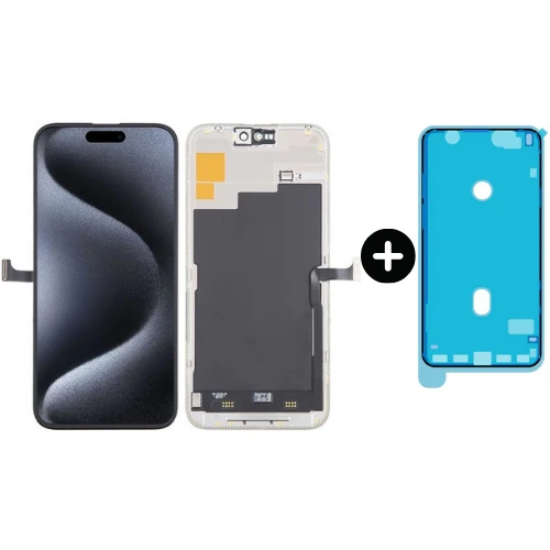 iPhone 15 Pro Max Uyumlu Servis Lcd Dokunmatik Ekran + Toz Bandı ürün görseli 1