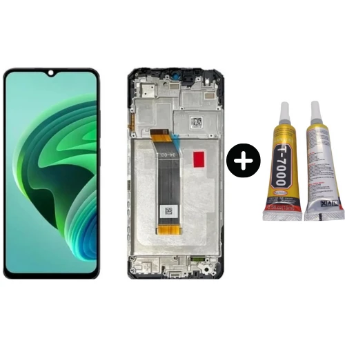 Xiaomi Redmi Note 11R Uyumlu Çıtalı Servis Lcd Ekran Dokunmatik 22095RA98C + B7000 ürün görseli 1