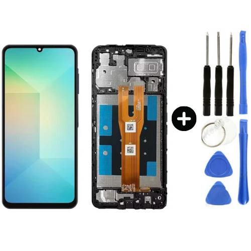 Samsung A06 SM-A065F Uyumlu Çıtalı HK Lcd Ekran Dokunmatik + Tamir Seti ürün görseli 1