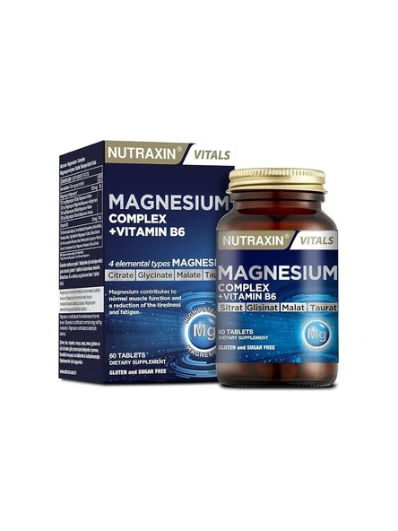 Nutraxin Magnezyum Complex+ Vitamin B6 60 Tablet - Resim 2
