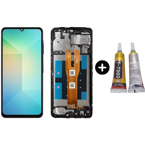 Samsung A06 SM-A065F Uyumlu Çıtalı Lcd Ekran Dokunmatik + B7000 ürün görseli 1