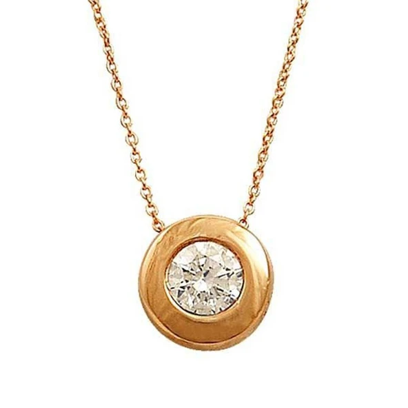 Bilezikhane Tektaş Kolye 1,40 Gram 14 Ayar Altın Zirkon Taşlı ürün görseli 1