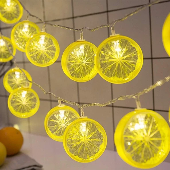 2 M 10 Led Pilli 2 Kademeli Limon Led Işık 6200-269 ürün görseli 1