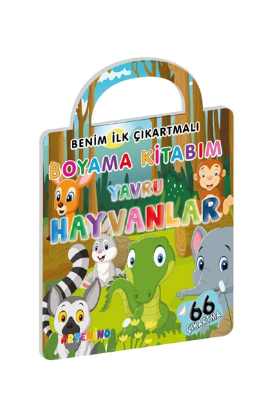 Artenino ÇANTALI BOYAMA KİTABI - YAVRU HAYVANLAR ürün görseli 1