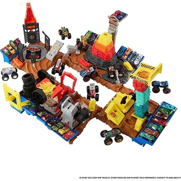Mattel Hot Wheels Monster Trucks Arenada Mücadeleye Başlangıç Seti HNB87 HNB90 ürün görseli 1