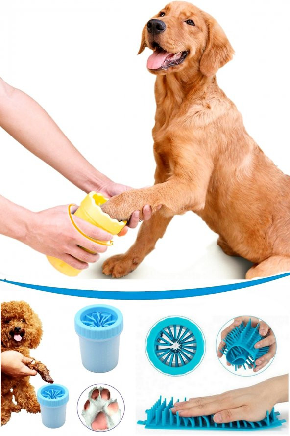 Köpek Pati Yıkama Aparatı KÜÇÜK Irk Köpekler İçin Temizlik Aleti Soft Gentle Pratik Kolay Temizlik ürün görseli 1