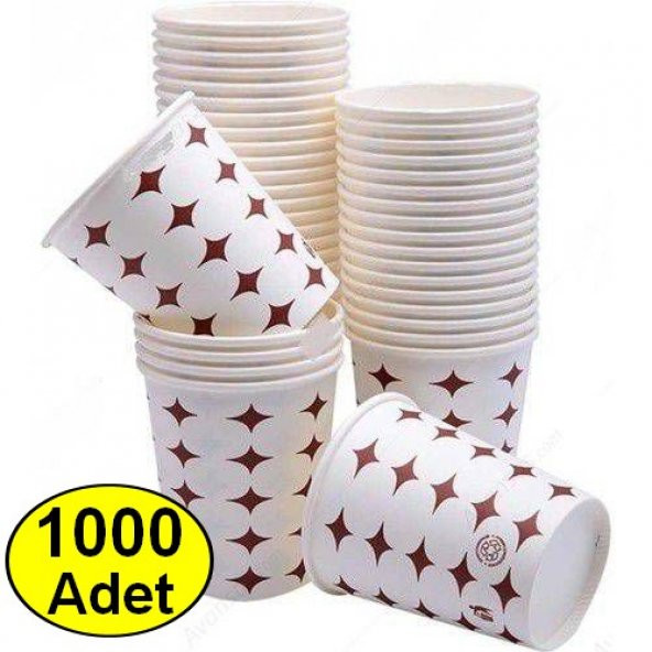 1000 ADET Karton Bardak ( 1. KALİTE ) 7 Oz Kullan At Karton Bardak Kağıt Bardak Piknik Bardak ürün görseli 1