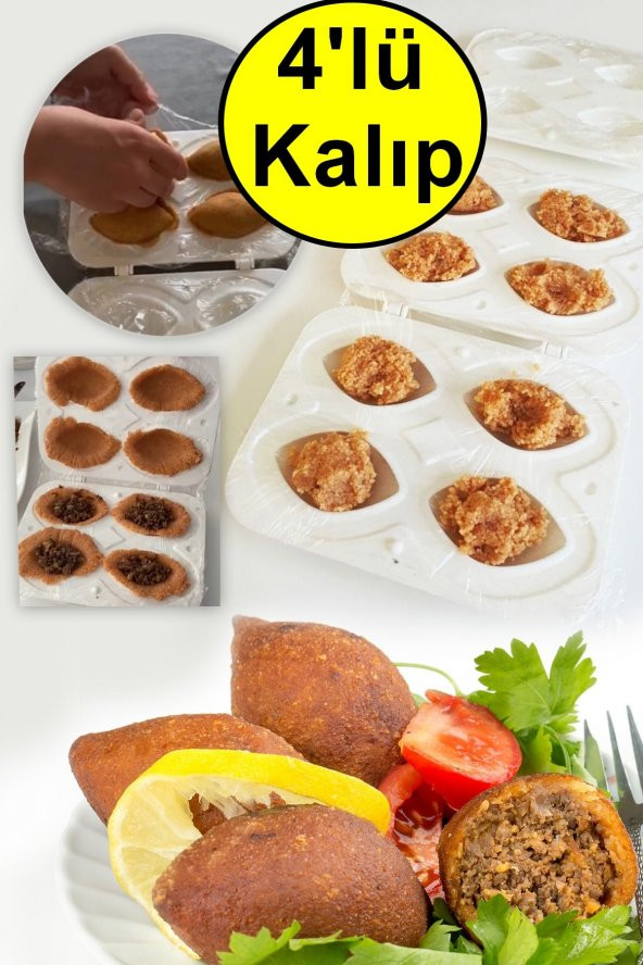 Pratik 4lü Içli Köfte Kalıbı - Içli Köfte Kalıbı Aparatı ürün görseli 1