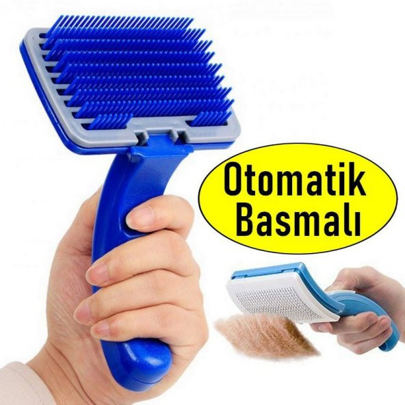KEDİ KÖPEK TARAĞI BAKIM FIRÇASI SETİ TÜY TOPLAMA ALICI TOPARLAYICI TARAK EVCİL HAYVAN TARAĞI -K1MAVİ ürün görseli 1