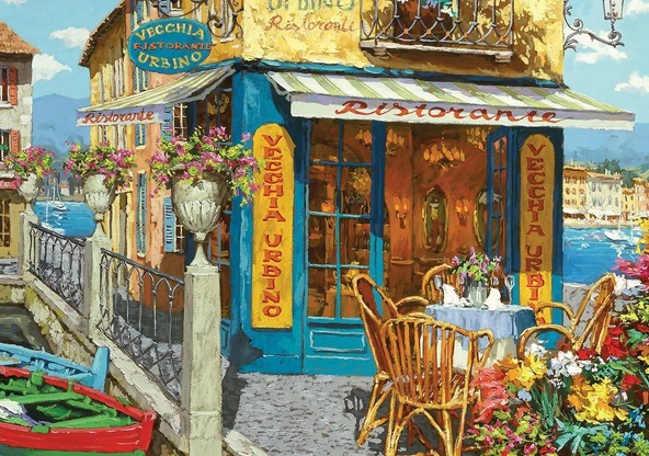 Ks Puzzle Ristorante Vecchia Urbino 1500 Parça Puzzle ürün görseli 1