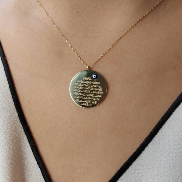 Bilezikhane Altın Ayetel kürsi kolye 2.80 gram ürün görseli 1