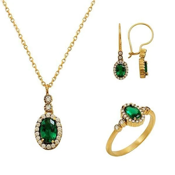 Bilezikhane Mini Yeşim Set 6,45 Gram 14 Ayar Altın ürün görseli 1