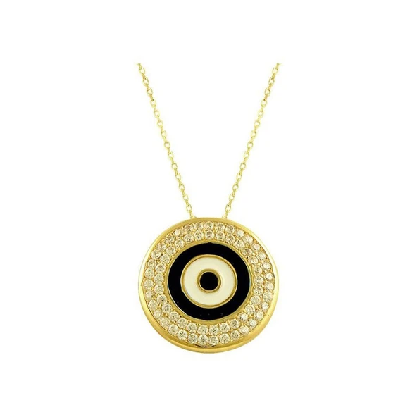 Bilezikhane Göz Kolye 3.80 Gram 14 Ayar Altın ürün görseli 1