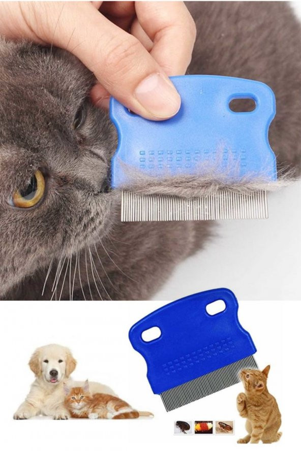 Kedi Köpek Bit ve Pire Tarağı Evcil Hayvan Tarağı Kedi Köpek Temizleme Bakım Tarağı ürün görseli 1