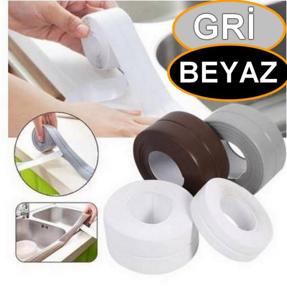3.2 M BANYO KÜVET MUTFAK LAVABO BEYAZ SU SIZDIRMAZ BANT SU GEÇİRMEZ KENAR BANDI SIZDIRMAZLIK TAMİR 1 ürün görseli 1
