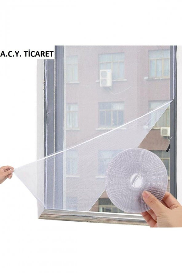 Hazır Pencere Sinekliği 4 Mt Bant Hediye Tak Çıkar Tül 100 X 150 Cm ürün görseli 1