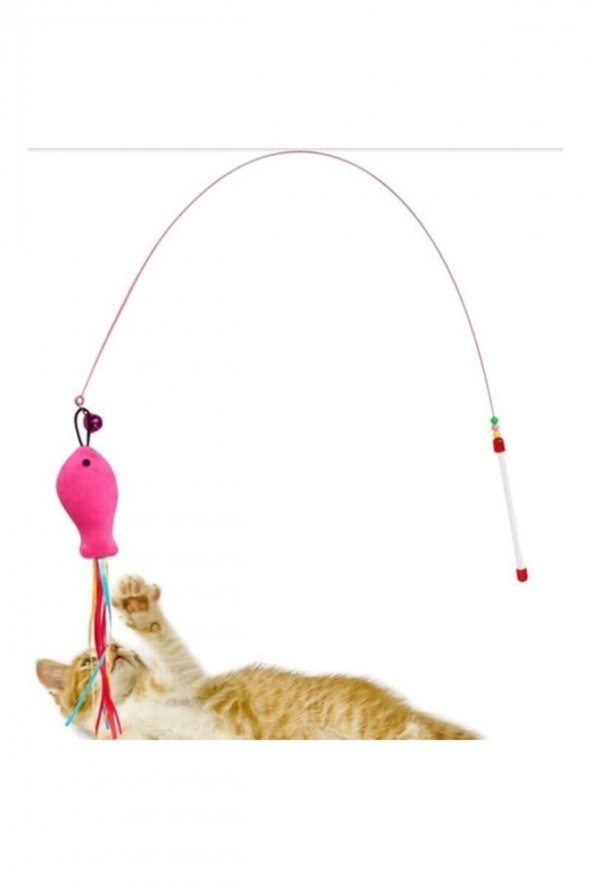 Peluş Kedi Oyun Oltası 90 cm - Resim 2