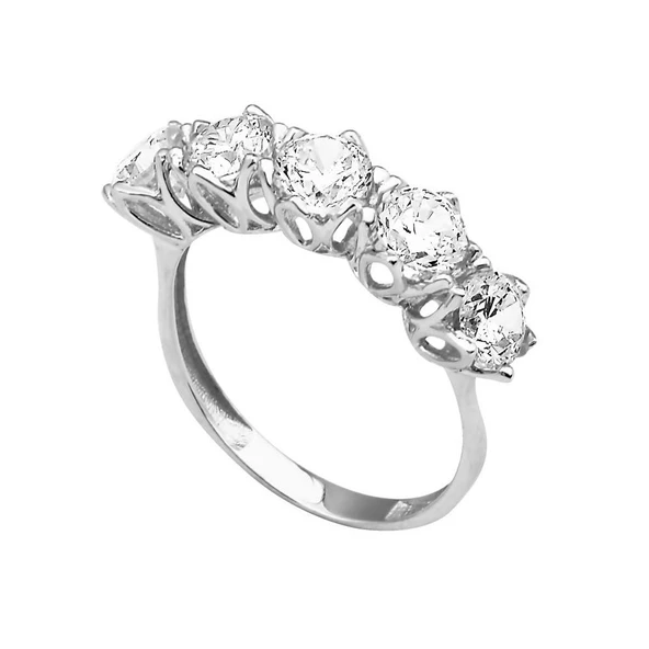 Bilezikhane 14 Ayar Beyaz Altın Swarovski Beştaş 3.25 Gram ürün görseli 1