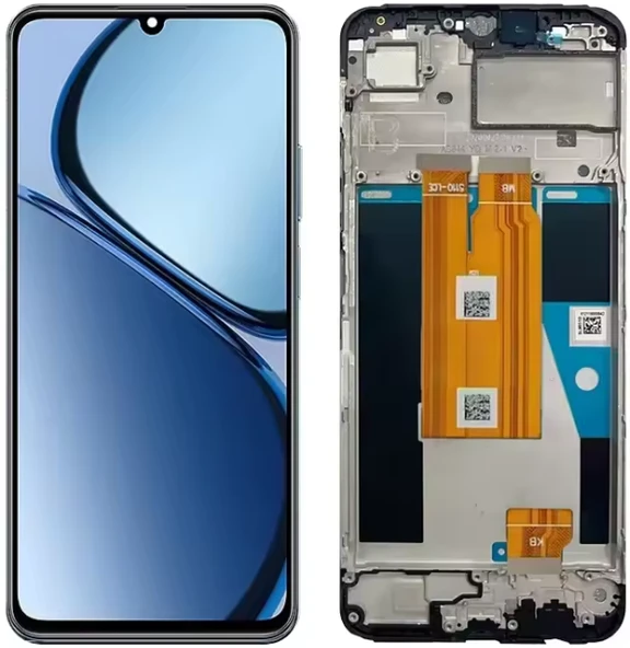 Realme C63 RMX3939 Uyumlu Çıtalı Lcd Ekran Dokunmatik ürün görseli 1
