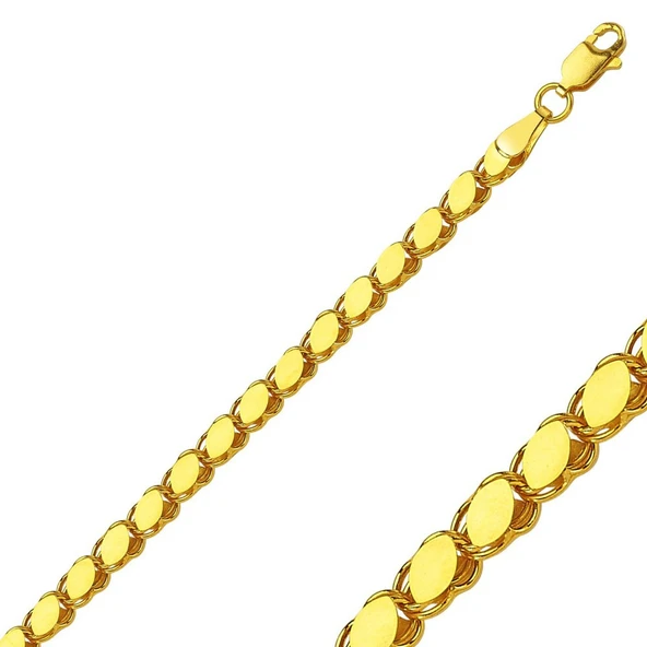 Bilezikhane 14 Ayar Altın Pullu Zincir 8.00 Gram ürün görseli 1