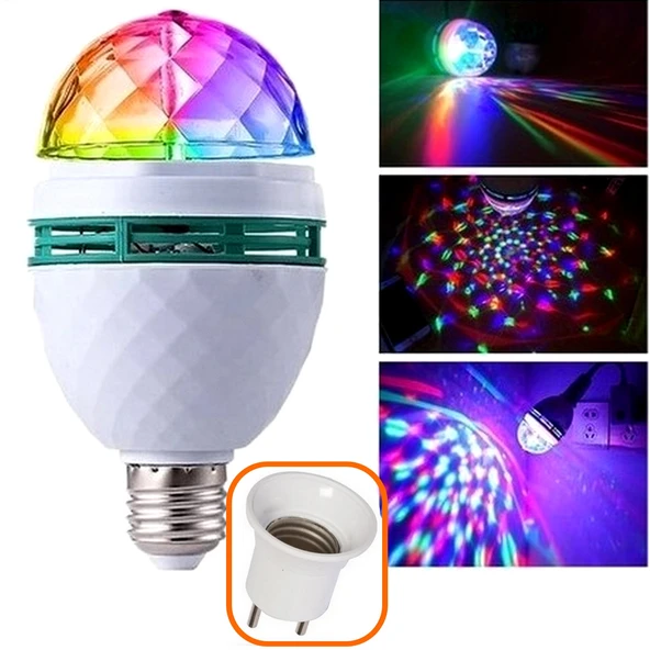 Renkli Disko Ampulü Lambası E27 Duy Dahil Led Ampul Dönen Disco Topu Lamba Işık Ampül Hareketli ürün görseli 1