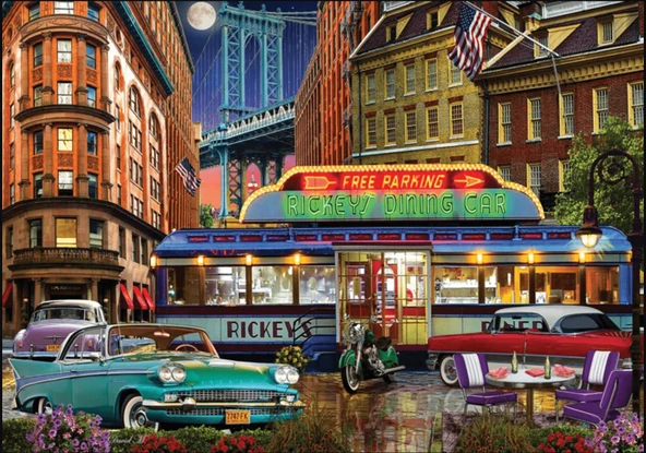 Ks Puzzle Rickey's Dinner 1500 Parça Puzzle ürün görseli 1