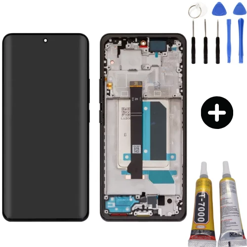 Redmi Note 14 Pro Plus 5G Uyumlu Çıtalı HK Lcd Ekran Dokunmatik 24115RA8EG + Montaj Seti ürün görseli 1