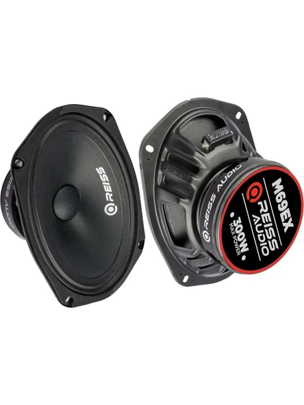 Reiss Audio Reıss Audıo RS-M69EX Oto Midrange Oval 6x9 Inç 300 Watt (180 Rms) Kapaklı 2 Adet Hoparlör ürün görseli 1