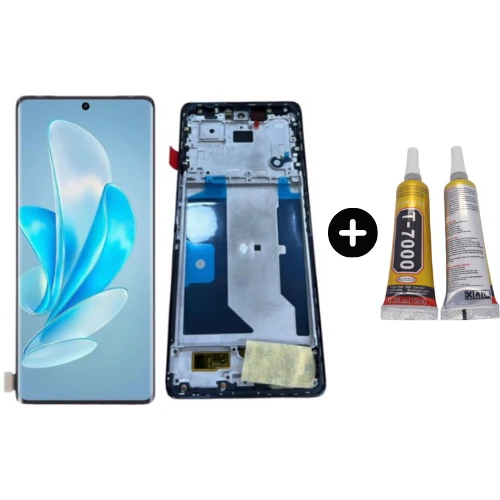 Vivo V29 Lite 5G Uyumlu Çıtalı A Kalite Lcd Ekran Dokunmatik + B7000 ürün görseli 1