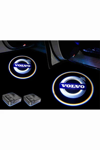 Volvo Araçlar Için Pilli Yapıştırmalı Kapı Altı Led Logo ürün görseli 1