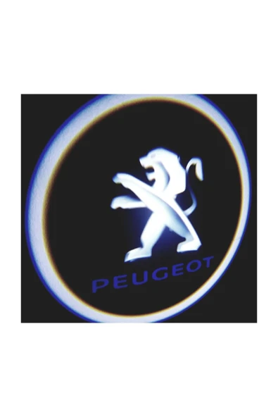 Peugeot Araçlar Için Pilli Yapıştırmalı Kapı Altı Led Logo ürün görseli 1