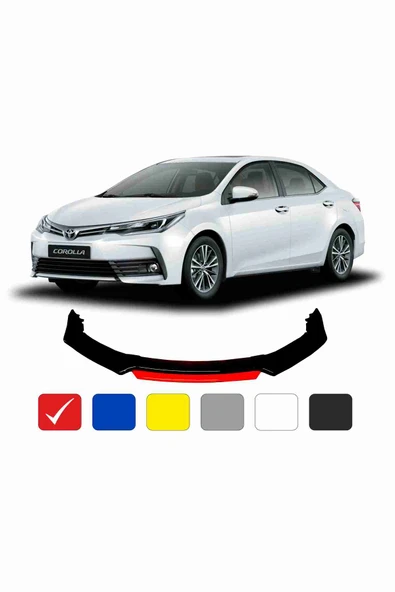 Toyota Corolla Lip 4 Parça Kırmızı / Tampon Eki ürün görseli 1