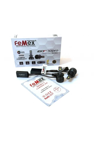 FEMEX H7 Led Xenon Led Headlight Femex Gt Nano Pro Csp Lextar ürün görseli 1