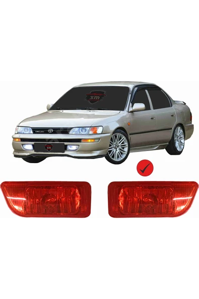 Sm Motors Toyota Corolla Efsane Kasa Sis Farı Kırmızı TYC00490454886 ürün görseli 1