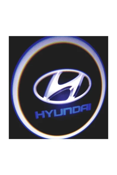Hyundai Araçlar Için Pilli Yapıştırmalı Kapı Altı Led Logo ürün görseli 1