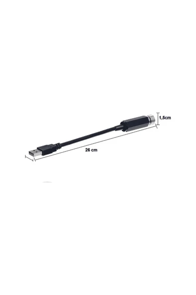 Usb Yıldız Tavan Ledi 26cm 5 Modlu Kırmızı Renk ürün görseli 1