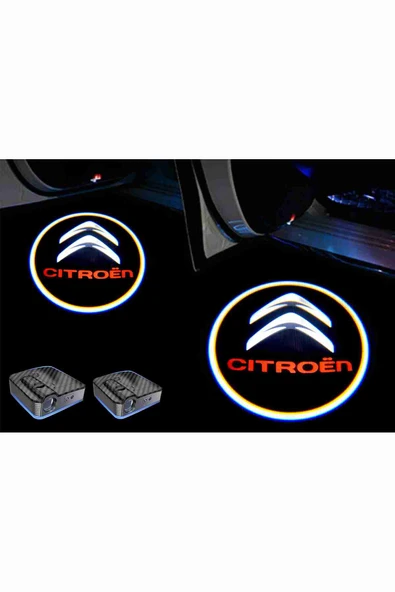 Citröen Araçlar Için Pilli Yapıştırmalı Kapı Altı Led Logo ürün görseli 1