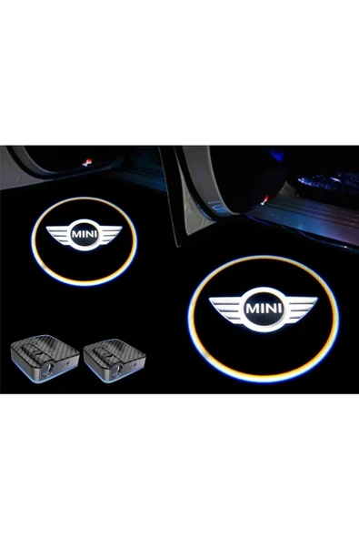 Mını Cooper Araçları Için Kapı Altı Logo 7 Led Projektör (2 Adet) ürün görseli 1