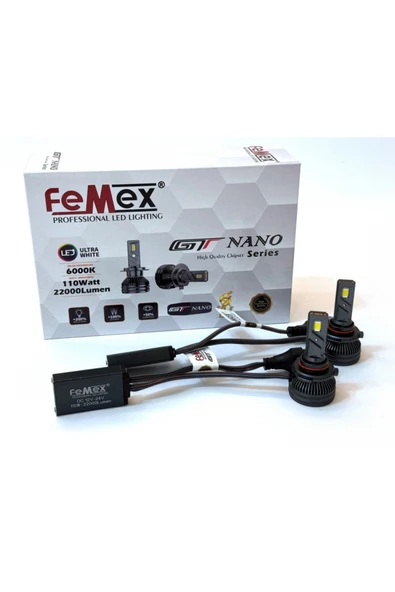 FEMEX Hb3 9005 Led Xenon Led Femex Gt Nano Pro Csp Lextar Headlight ürün görseli 1