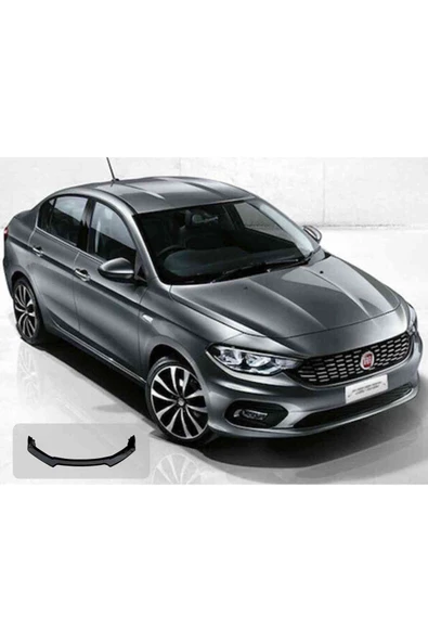 Fiat Egea Ön Tampon Eki Lip 3 Parça Parlak Siyah ürün görseli 1