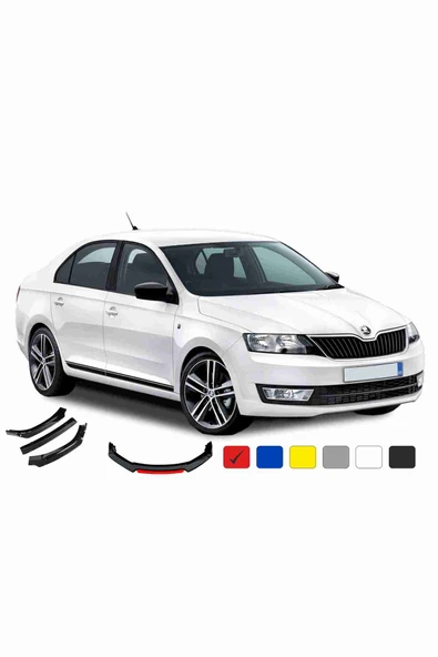 Sm Motors Skoda Rapid Lip 4 Parça Kırmızı / Tampon Eki TYC00212404111 ürün görseli 1