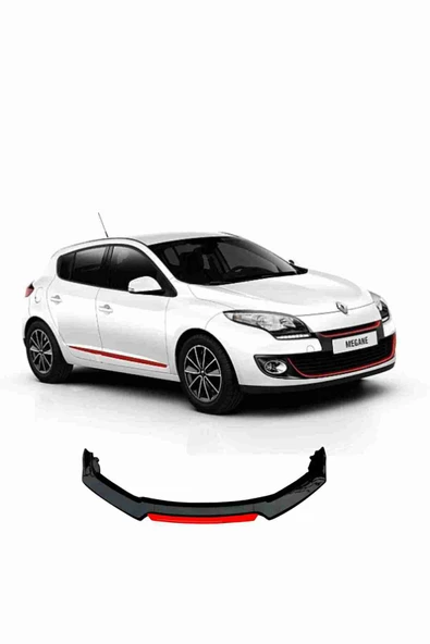 Sm Motors Megane 3 Lip 4 Parça Kırmızı / Tampon Eki TYC00212404436 ürün görseli 1