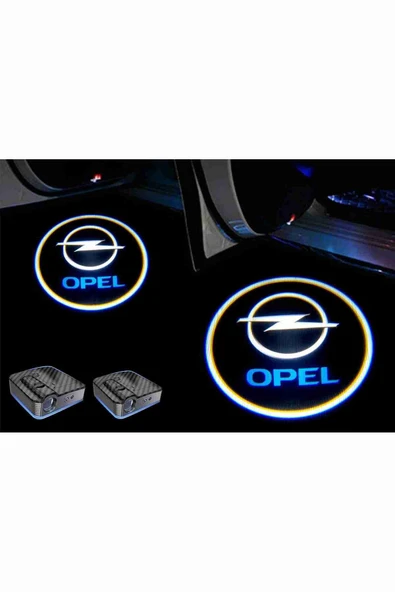 Opel Araçlar Için Pilli Yapıştırmalı Kapı Altı Led Logo ürün görseli 1