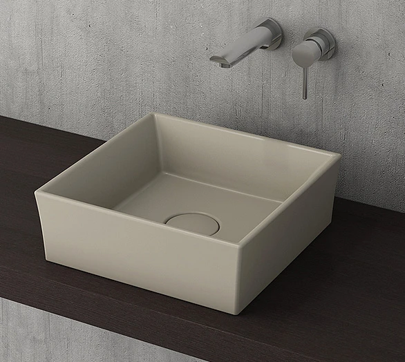 Bocchi Vessel Tezgah Üstü Lavabo 38x38 cm Kaşmir 1173-011-0125 ürün görseli 1